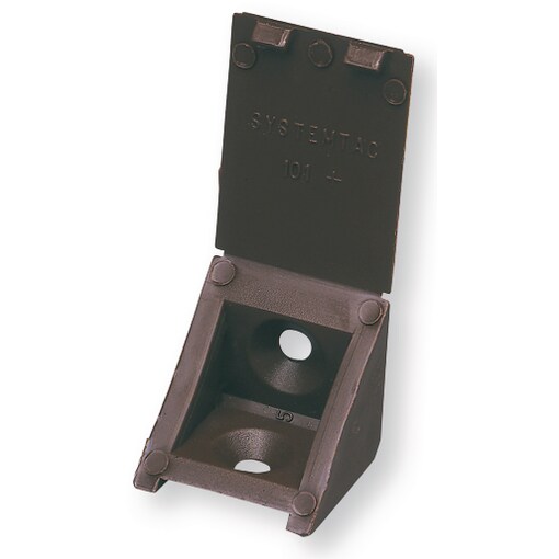 Boite 100 taquets systemtac 101 plastique avec couvercle marron